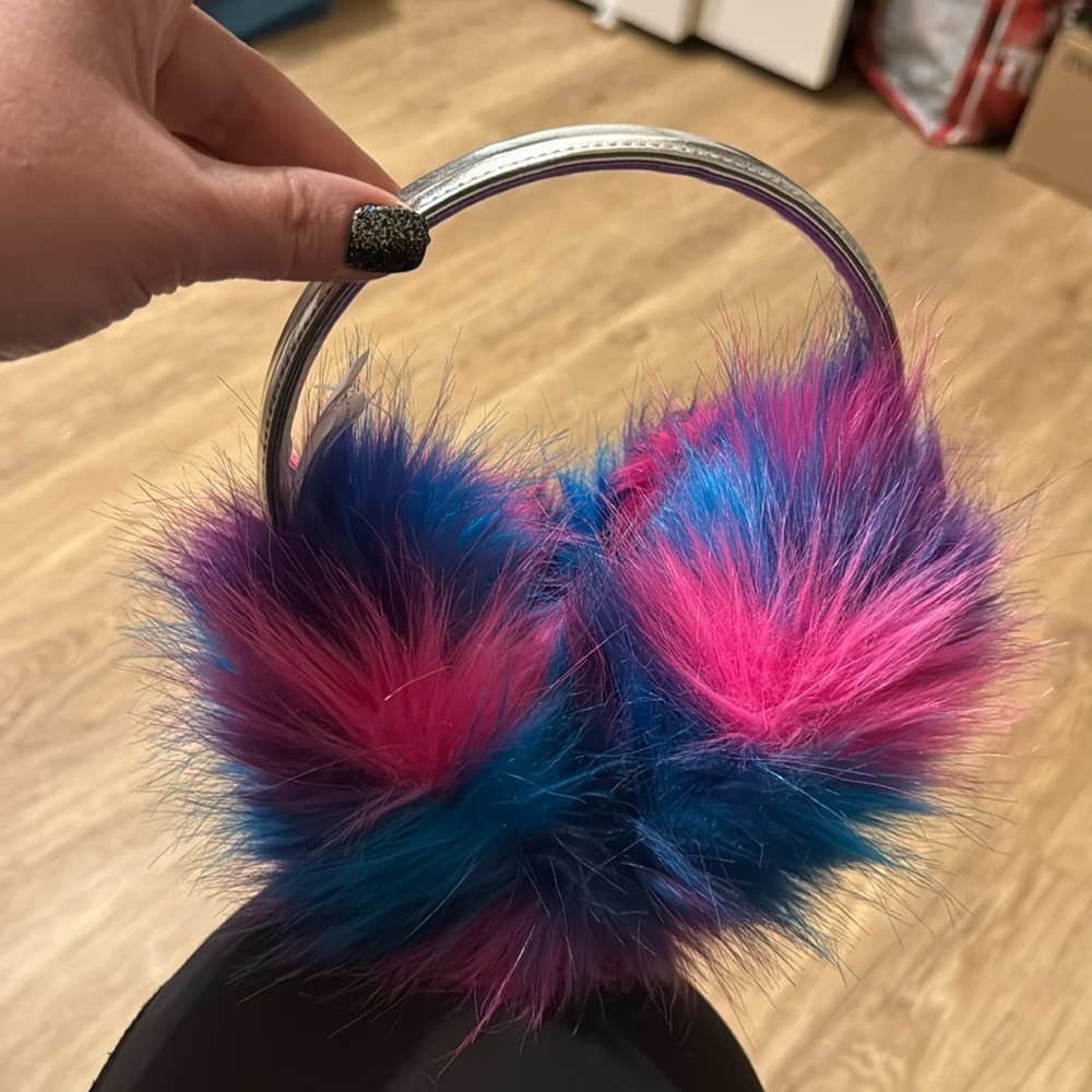 Fuzzy Ear Muffs from Justice